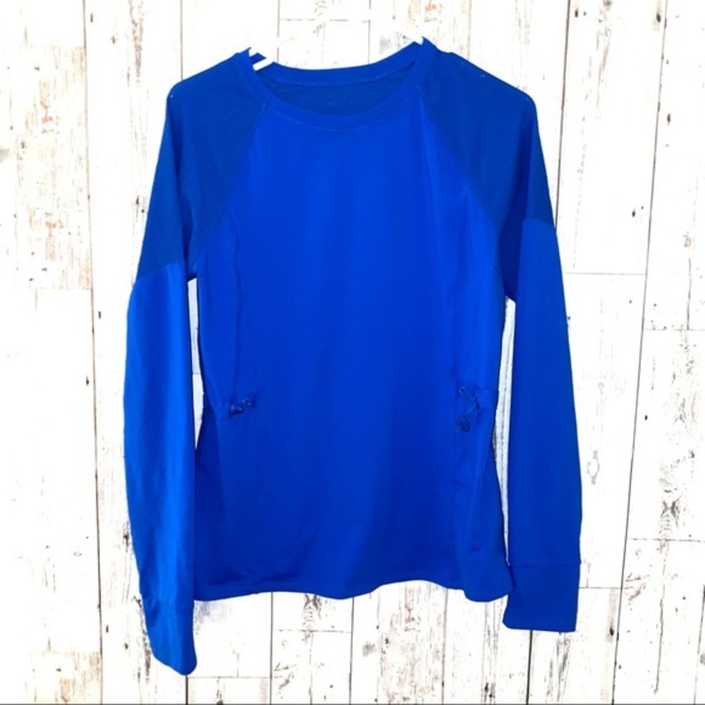 Fabletics M long sleeve royal blue top